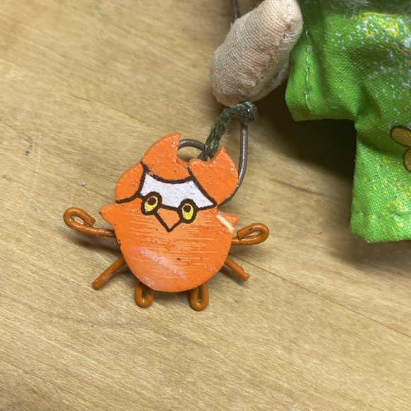 Beach Santa Christmas tree ornament fabrics hand painted holidays tree trimming - Picture 4 of 9